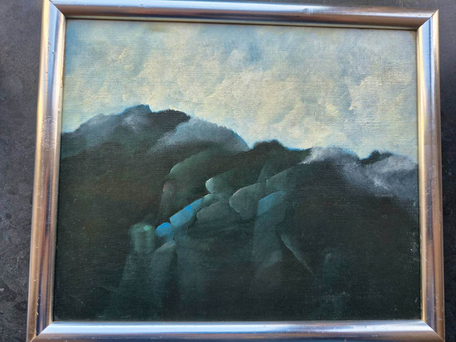 Henri Plaat - fantasie bergenlandschap kopen? Bied vanaf 35!