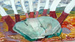 Hans Ebeling Koning - het stenen hoofd verkocht voor € 50!