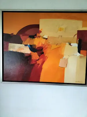 Buy Theo den Boon - Abstract Olieverfschilderij? Bid from 400!