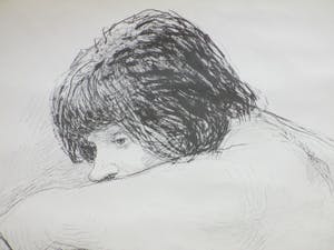 Aat Veldhoen - Zittend naakt op een stoel - Rotaprint kopen? Bied vanaf 1!