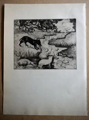 Jeanne Bieruma Oosting - Ets - De Wolf en het Lam kopen? Bied vanaf 50!