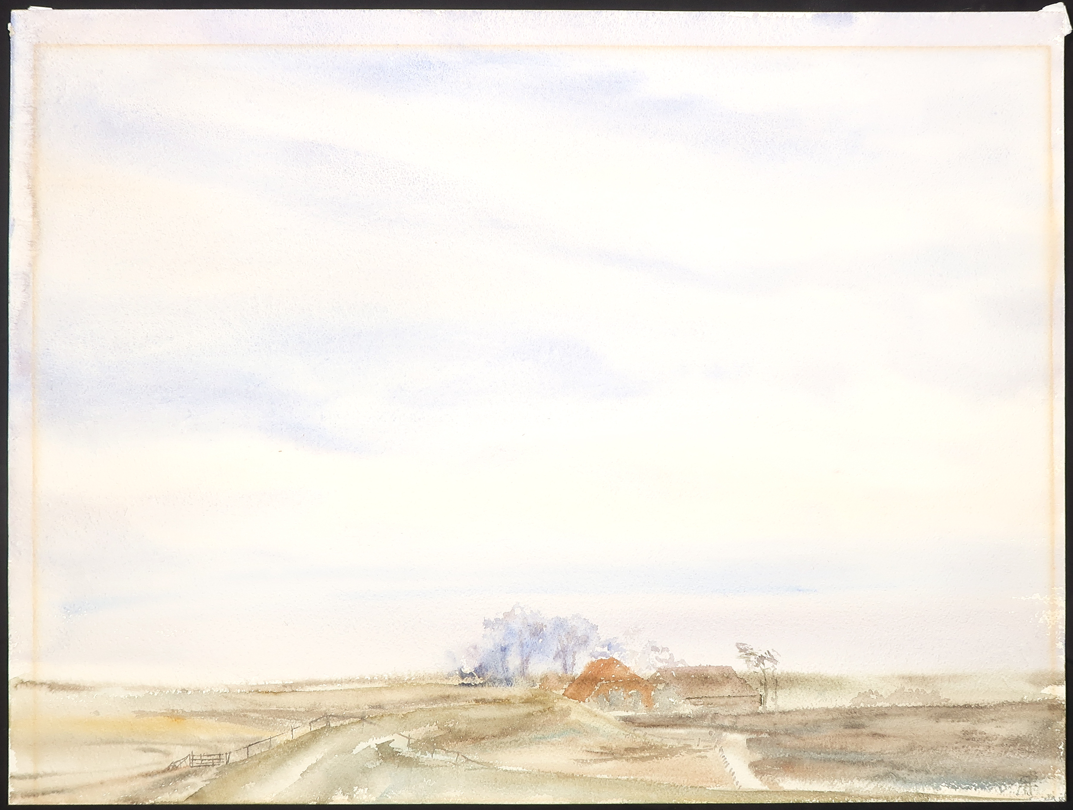 Niet of onleesbaar gesigneerd - Aquarel, Landschap kopen? Bied vanaf 1!