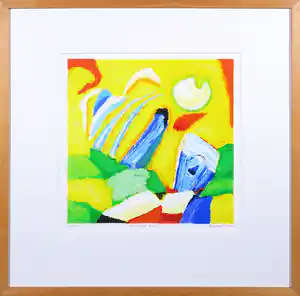 Saskia Bremer - Zeefdruk, New age b.2 - Ingelijst vendu pour 35€ !