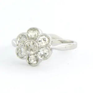 14k wit gouden ring met oud Europees slijpvorm geslepen diamant tot. 0.70ct kopen? Bied vanaf 660!
