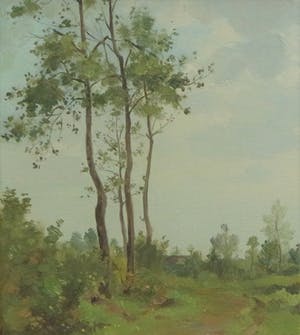 Adrianus Johannes Groenewegen - olieverf op board - landschap kopen? Bied vanaf 270!