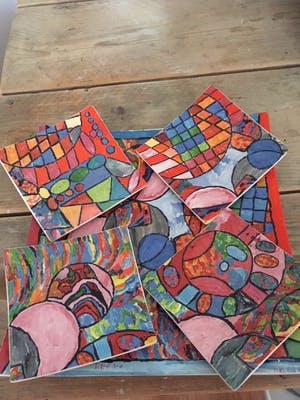 Plateelfabriek Schoonhoven N.V. - Gebakstel kopen? Bied vanaf 50!