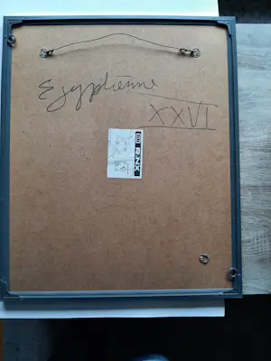 Astrid Engels - Olieverf op papier, Titel, "Egyptenne XXVI kopen? Bied vanaf 40!