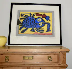 Corneille - Litho - EA - Poisson surréaliste - Geheel nieuw ingelijst kopen? Bied vanaf 340!