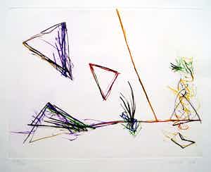 Ger Lataster - grote kleurenets uit 1976 - oplage 40 ex. verkocht voor € 95!