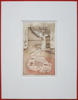 Jan Montyn - Geluksboom, aquatint ets kopen? Bied vanaf 95!