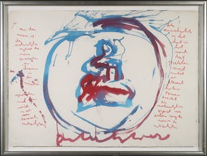 Anton Heyboer - Gouache en krijt, Zonder titel - Ingelijst (Groot) kopen? Bied vanaf 250!