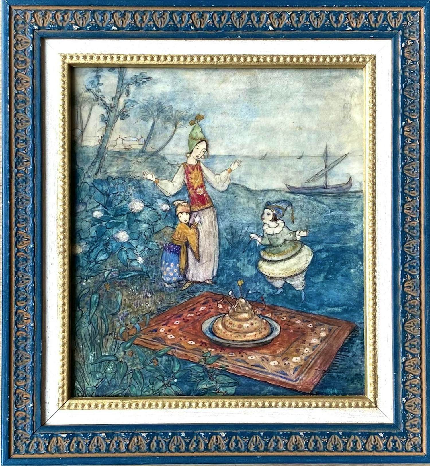 Rie Cramer - Zeldzaam werk op perkament verkocht voor € 699!