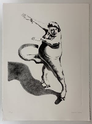 Herman Gordijn - Litho, titel, 'Lida op rolschaatsen' kopen? Bied vanaf 50!