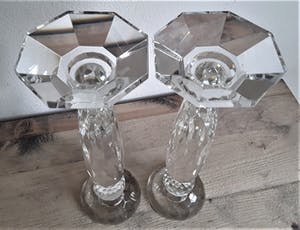 Curiosa - Rona design kristallen karaf/wijnschenker, Riva karafjes en "ruitjes" kandelaars kopen? Bied vanaf 1!