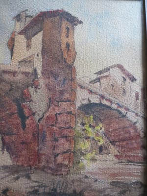 George Chappuis - Le Pont de Sospel. kopen? Bied vanaf 35!