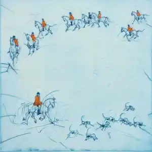 Ronald Tolman - Ets en Aquatint, De Jacht verkauft für € 50!
