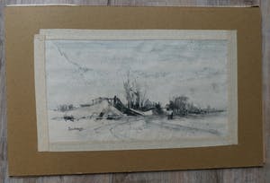 Poppe Damave - Tekening: "Voor Godfried" kopen? Bied vanaf 1!