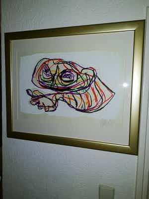 Karel Appel - rustende kikker 1978 verkocht voor € 795!