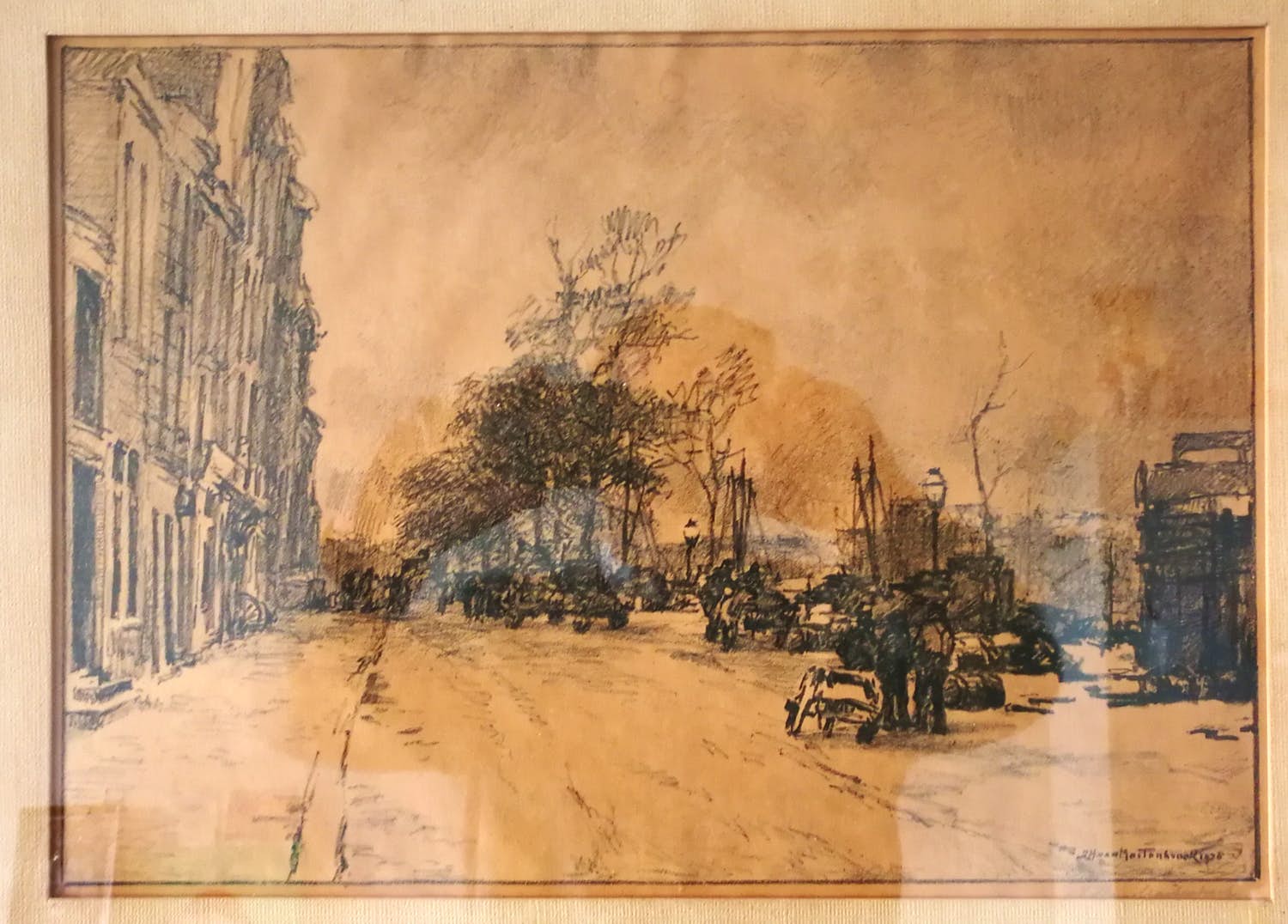 Johan Hendrik van Mastenbroek - Kade Rotterdam. Handgesigneerd. verkocht voor € 1!