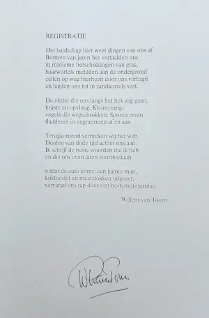 Dick Cassee - Registratie, metaaldruk (1983) kopen? Bied vanaf 75!