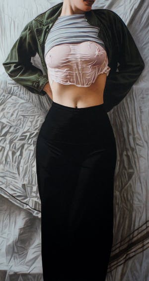 Willi Kissmer - Glicee: stehende mit Grünner jacke - 2015 kopen? Bied vanaf 110!