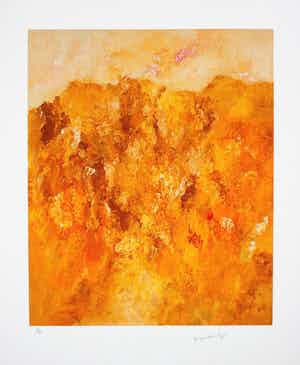 Armando - Kleurengiclee LANDSCHAP Handgesign. SLECHTS 30 EX!!! verkocht voor € 125!