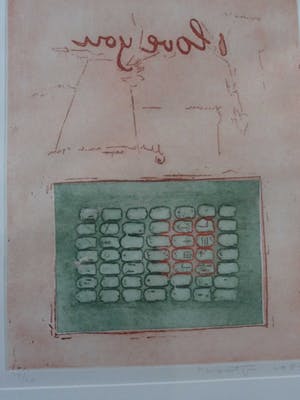 Jan Montyn - Kleuren ets, zonder titel. Oplage 20/14 kopen? Bied vanaf 80!