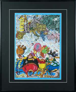 Erro - Gesigneerd affiche, Political Painting verkocht voor € 1!