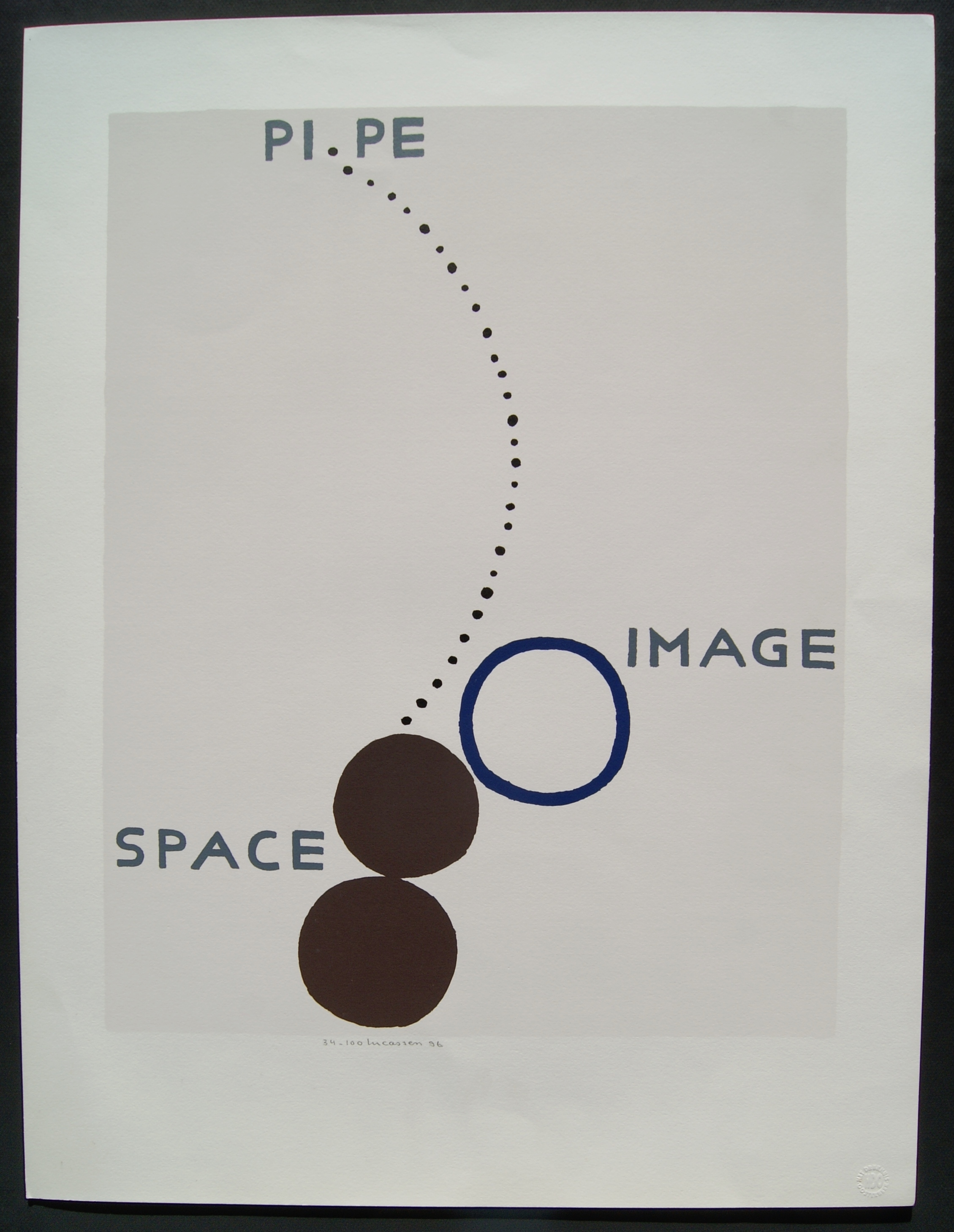 Reinier Lucassen - litho 'Space Image' - oplage 100 ex. - 1996 kopen? Bied vanaf 10!