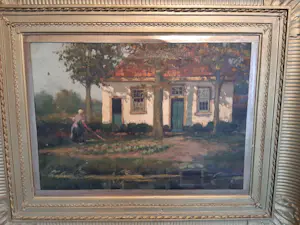 Arie Witjens - Landschap met hofje kopen? Bied vanaf 40!