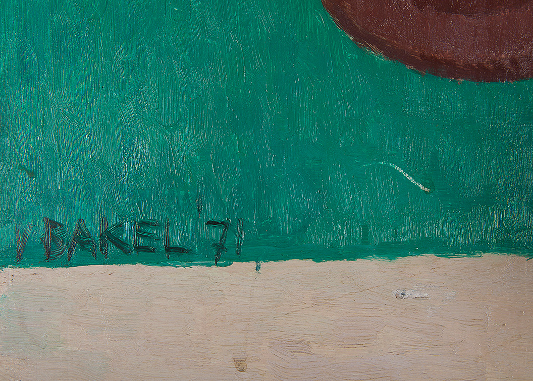 Antoon van Bakel - Stilleven met TV-antenne - Olieverf op hardboard - gesigneerd l.o. '71 - BKR kopen? Bied vanaf 10!