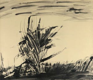 Niet of onleesbaar gesigneerd - Gemengde techniek op papier, Zonder titel - Ingelijst kopen? Bied vanaf 1!