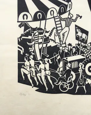 Gerd Arntz - Het grote paard - Verborgen leiders - 1955/1986 kopen? Bied vanaf 250!