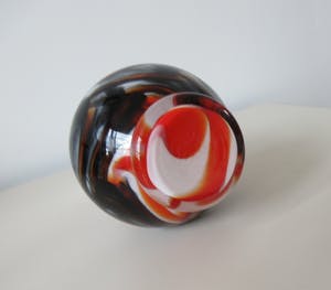 VB Opaline Florence - Gevlamd gekleurd opaline glazen vaasje kopen? Bied vanaf 1!