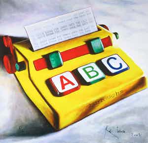 Rob Scholte - Zeefdruk, Zonder titel verkocht voor € 150!