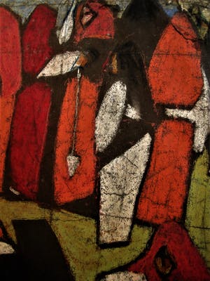 Niet of onleesbaar gesigneerd - omstreeks 1920 grote Gouache "vrouwen op Orientaalse Markt" ges. H. Paul kopen? Bied vanaf 10!