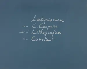 Constant - & Arthur C. Caspari, Colofon van 9 litho's en verhaal in 10 delen! "Labyrismen" kopen? Bied vanaf 1000!
