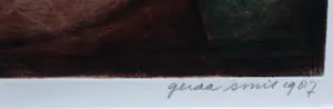 Gerda Smit - Ingelijste ets - 1987 kopen? Bied vanaf 175!