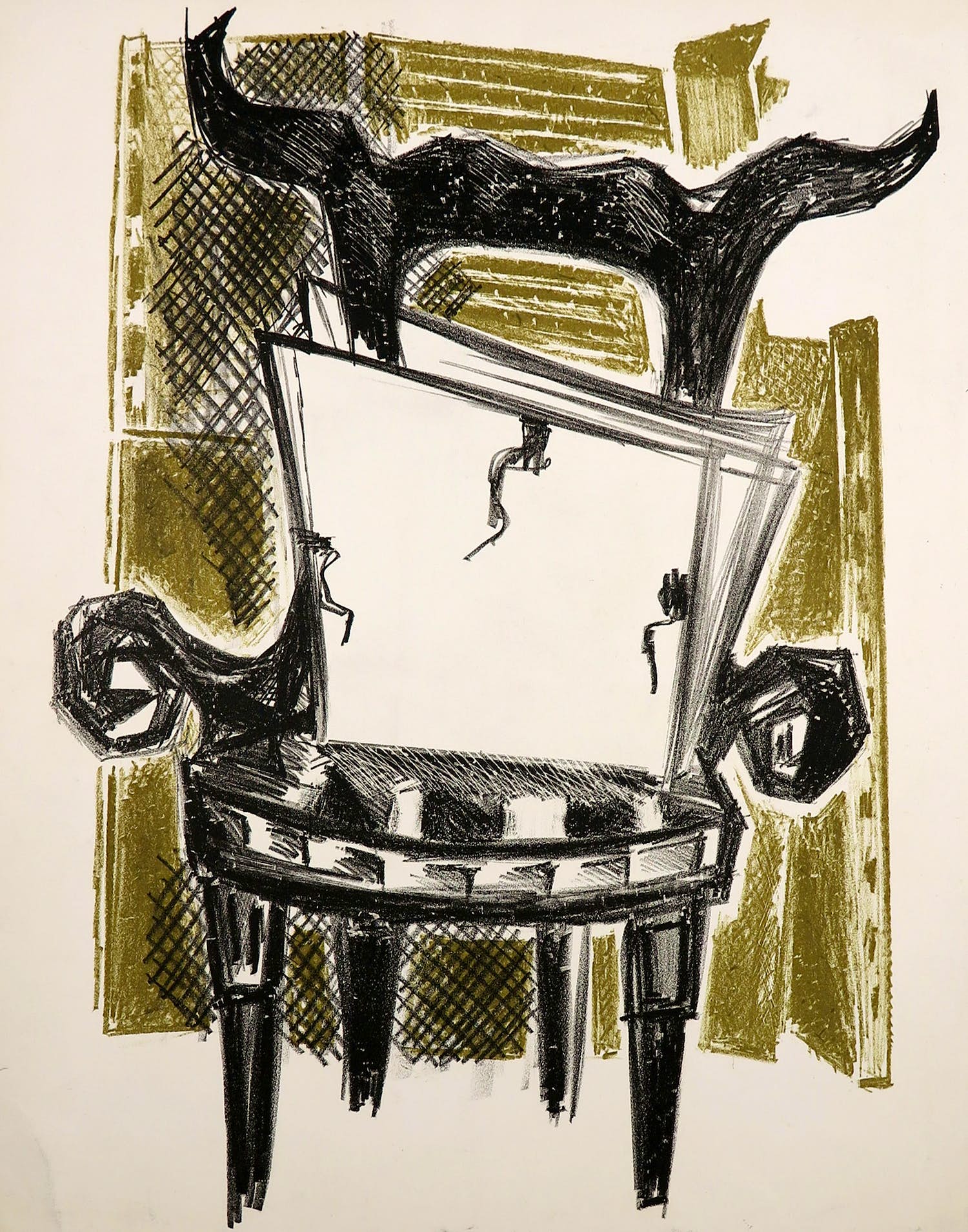Dick Elffers - Litho, Zonder titel kopen? Bied vanaf 1!