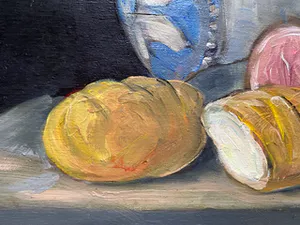 Niet of onleesbaar gesigneerd - Stilleven met wijnglas kopen? Bied vanaf 1!