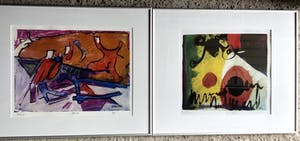 Lex Grote - 2 Prachtige zeefdrukken in alluminium lijst. kopen? Bied vanaf 65!