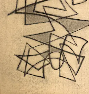 Silvin Bronkart - Große abstrakte Komposition aus dem Jahr 1953 kopen? Bied vanaf 750!