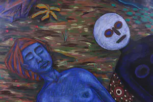 Steven Rowland - Pastel, Young woman dreaming - Ingelijst (Zeer groot) kopen? Bied vanaf 1!