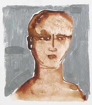 Francois Gervais - Gemengde techniek op papier, Z.T. Portret - Ingelijst kopen? Bied vanaf 1!