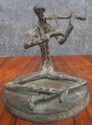 Brons (Onbekend) - Straatmuzikant. kopen? Bied vanaf 50!