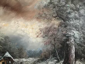 Henner Knauf - Winterlandschap kopen? Bied vanaf 50!