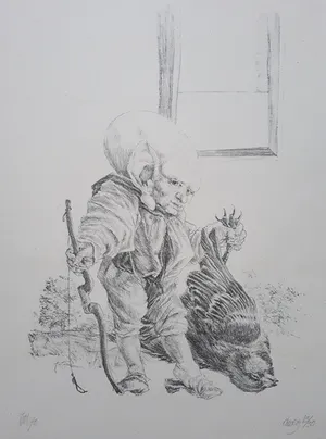 Peter Vos - Dwerg, litho kopen? Bied vanaf 1!