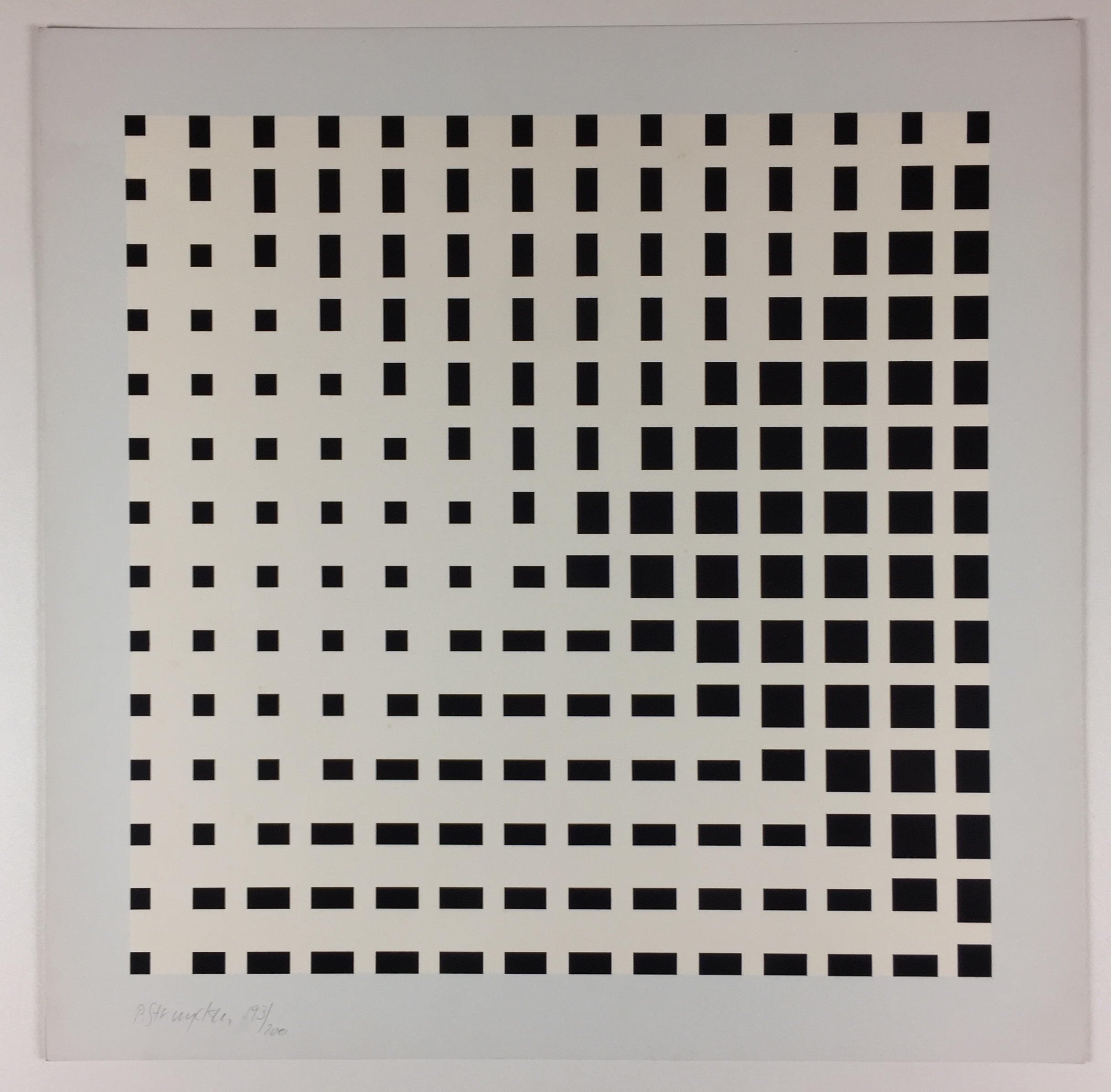 Peter Struycken - geometrisch abstracte compositie - 1966 kopen? Bied vanaf 249!