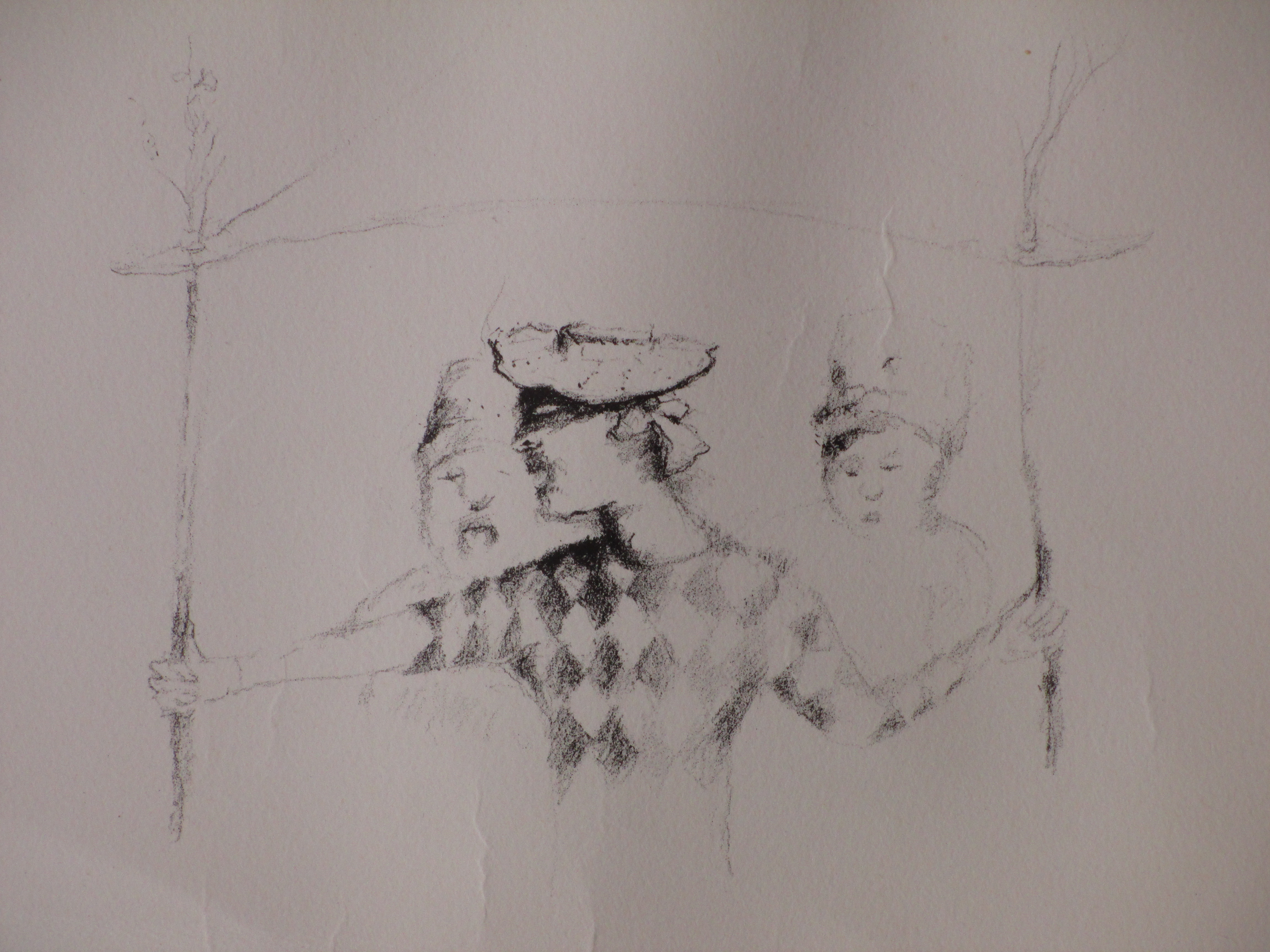 Han Mes - Drie Figuren - Litho kopen? Bied vanaf 1!