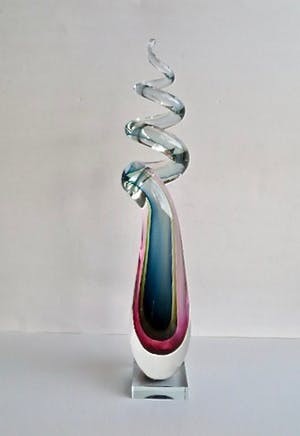 Vetro Design - Stairway to heaven - Glaskunst - Handgeblazen unicum - Groot kopen? Bied vanaf 1!